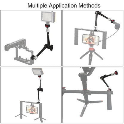 PULUZ 11 inch Aluminium Alloy Adjustable Articulating Friction Magic Arm - Camera Gimbal by PULUZ | Online Shopping South Africa | PMC Jewellery | Buy Now Pay Later Mobicred