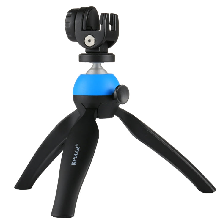 PULUZ Pocket Mini Tripod Mount with 360 Degree Ball Head & Phone Clamp for Smartphones(Blue) - Tripods by PULUZ | Online Shopping South Africa | PMC Jewellery | Buy Now Pay Later Mobicred