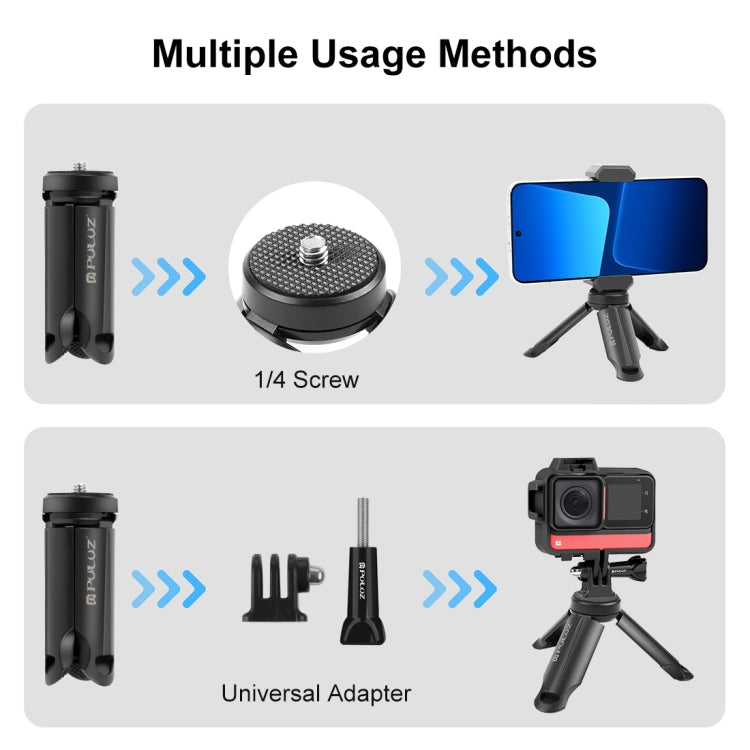 PULUZ Portable Folding Plastic Tripod for Cell Phones - Stand by PULUZ | Online Shopping South Africa | PMC Jewellery | Buy Now Pay Later Mobicred