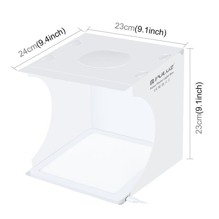 PULUZ Mini LED Photography Shadowless Light Lamp Panel Pad + Studio Shooting Tent Box, Acrylic Material, 20cm x 20cm Effective Area - free shipping - PMC TechLife - Order now!