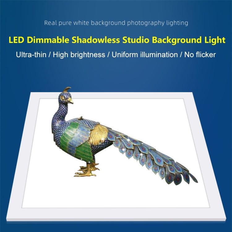 PULUZ 1000LM LED Acrylic No Polar Dimming Shadowless Light Pad with Switch for 40cm Photo Studio Box(AU Plug) -  by PULUZ | Online Shopping South Africa | PMC Jewellery | Buy Now Pay Later Mobicred