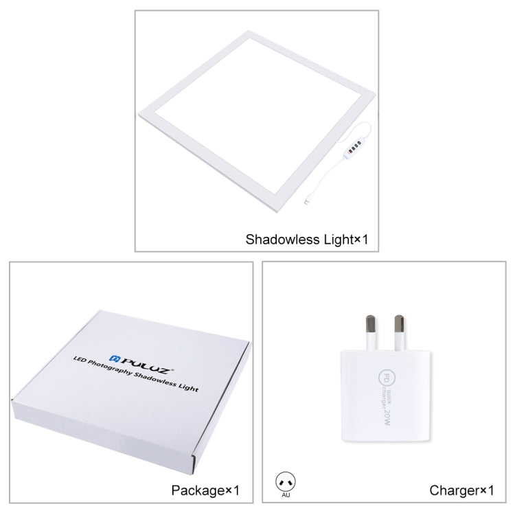 PULUZ 1000LM LED Acrylic No Polar Dimming Shadowless Light Pad with Switch for 40cm Photo Studio Box(AU Plug) -  by PULUZ | Online Shopping South Africa | PMC Jewellery | Buy Now Pay Later Mobicred