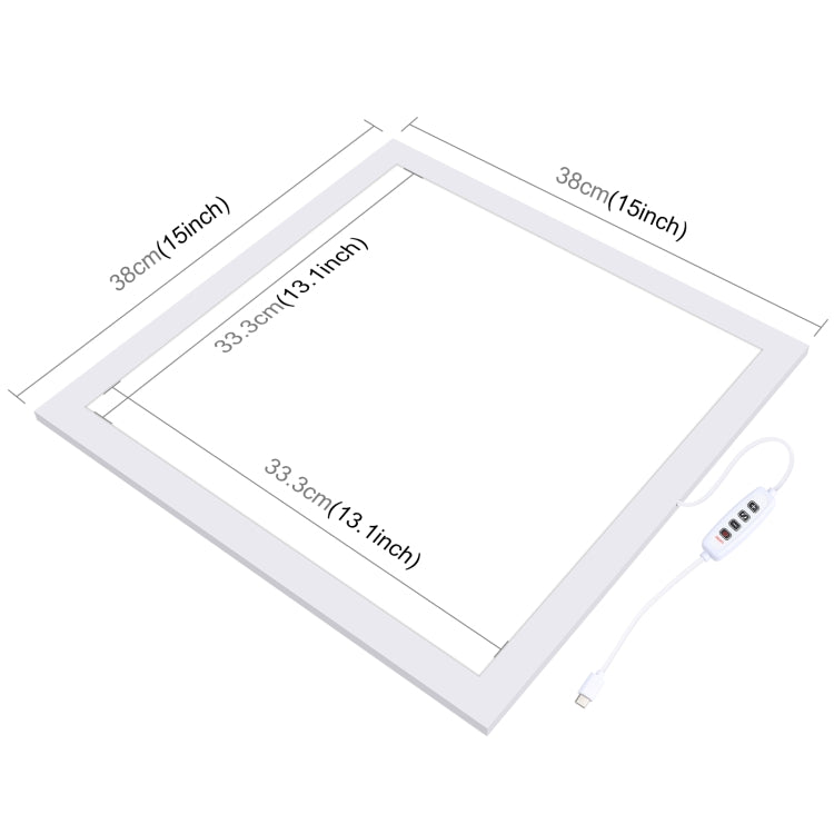 PULUZ 1000LM LED Acrylic No Polar Dimming Shadowless Light Pad with Switch for 40cm Photo Studio Box(AU Plug) -  by PULUZ | Online Shopping South Africa | PMC Jewellery | Buy Now Pay Later Mobicred