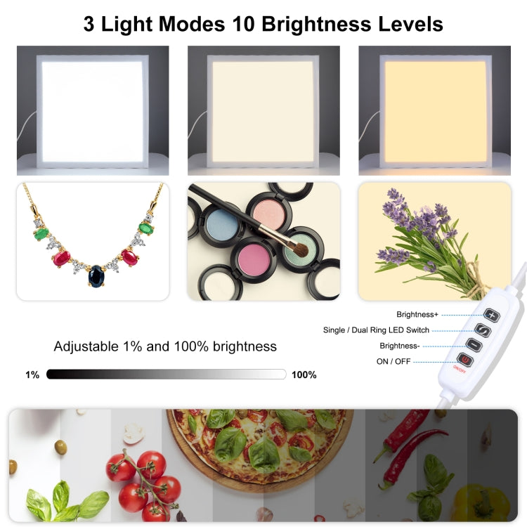 PULUZ 1000LM LED Acrylic No Polar Dimming Shadowless Light Pad with Switch for 40cm Photo Studio Box(AU Plug) -  by PULUZ | Online Shopping South Africa | PMC Jewellery | Buy Now Pay Later Mobicred