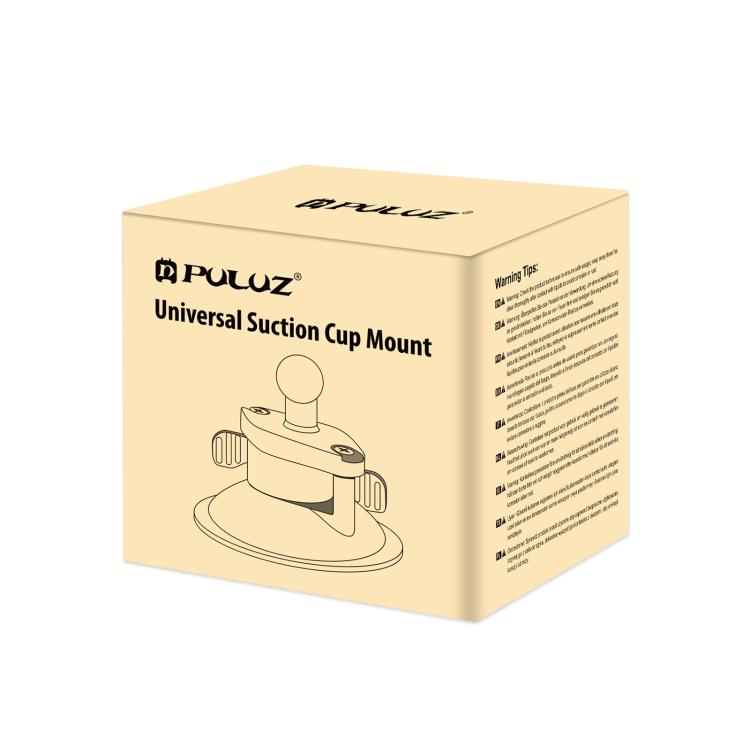 PULUZ 1/4 inch Magic Arm Suction Cup Mount (Black) - Helmet Mount by PULUZ | Online Shopping South Africa | PMC TechLife | Buy Now Pay Later Mobicred