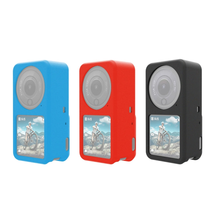 PULUZ Silicone Protective Case for DJI Action 2(Blue) - Case & Bags by PULUZ | Online Shopping South Africa | PMC TechLife | Buy Now Pay Later Mobicred