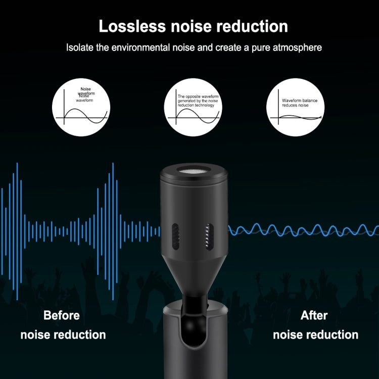 PULUZ USB-C / Type-C Jack Mobile Phone Omnidirectional Condenser Adjustable Microphone, Not for Samsung Series Phones(Black) - free shipping - PMC Jewellery - Order now!