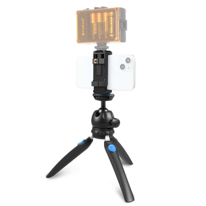 PULUZ Mini VLOG Live Stabilizer Stand Tripod with Phone Clamp for Smartphones (Blue) - Stand by PULUZ | Online Shopping South Africa | PMC Jewellery | Buy Now Pay Later Mobicred