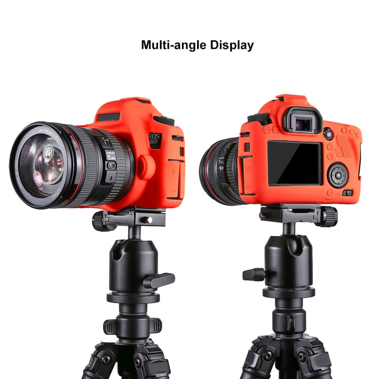 PULUZ Soft Silicone Protective Case for Canon EOS 6D(Red) - Protective Case by PULUZ | Online Shopping South Africa | PMC TechLife | Buy Now Pay Later Mobicred