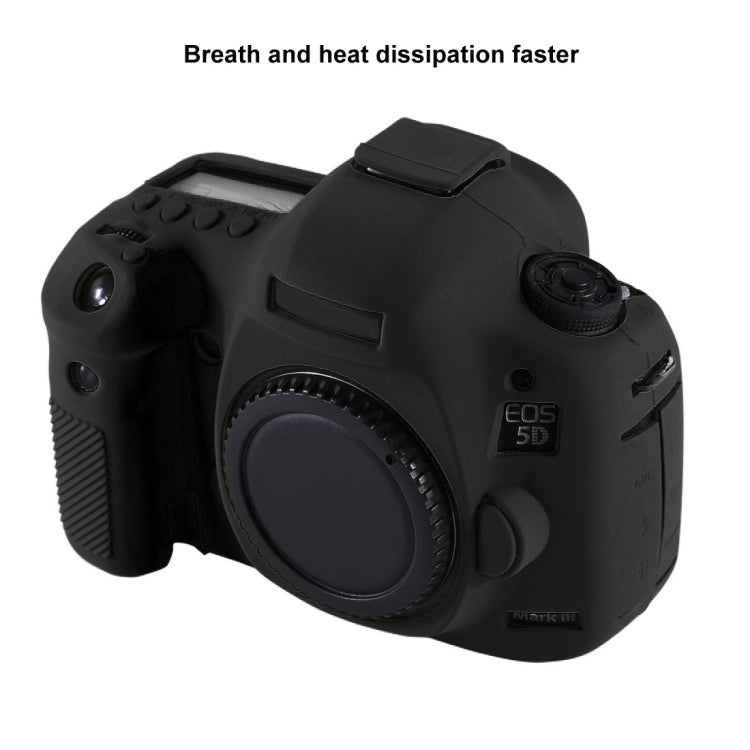 PULUZ Soft Silicone Protective Case for Canon EOS 5D Mark III / 5D3(Black) - Protective Case by PULUZ | Online Shopping South Africa | PMC TechLife | Buy Now Pay Later Mobicred