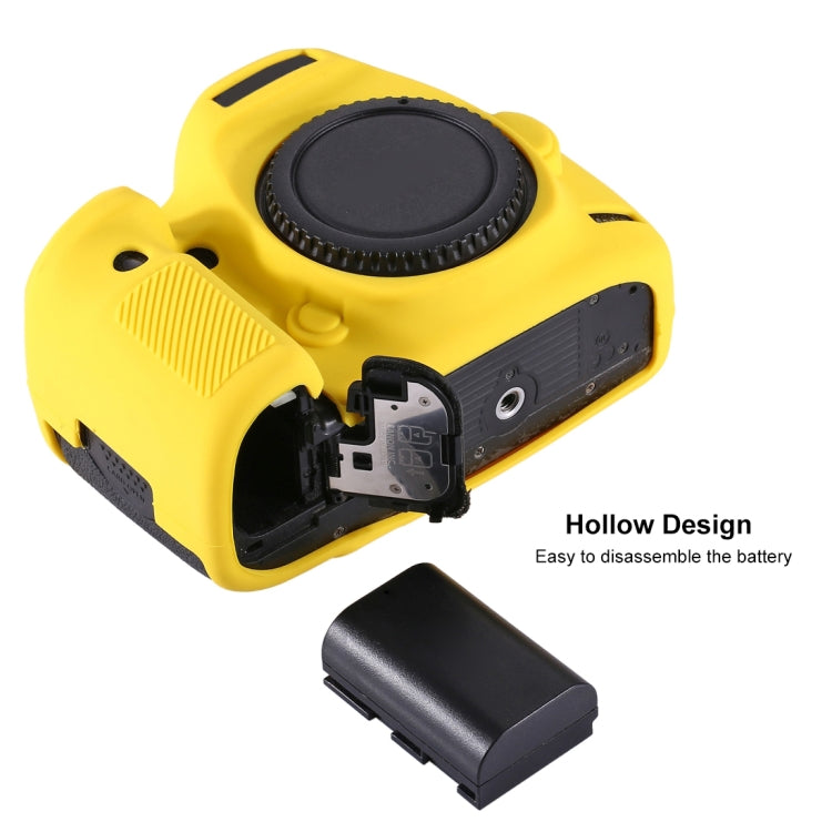 PULUZ Soft Silicone Protective Case for Canon EOS 5D Mark III / 5D3(Yellow) - Protective Case by PULUZ | Online Shopping South Africa | PMC Jewellery | Buy Now Pay Later Mobicred