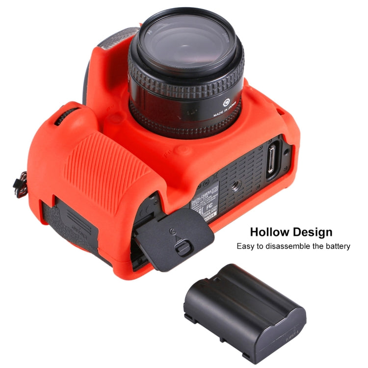PULUZ Soft Silicone Protective Case for Nikon D750(Red) - free shipping - PMC TechLife - Order now!