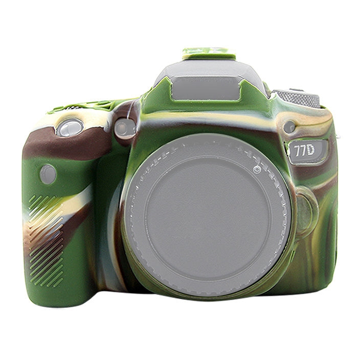 PULUZ Soft Silicone Protective Case for Canon EOS 77D(Camouflage) - free shipping - PMC TechLife - Order now!