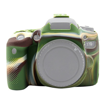 PULUZ Soft Silicone Protective Case for Canon EOS 77D(Camouflage) - Protective Case by PULUZ | Online Shopping South Africa | PMC Jewellery | Buy Now Pay Later Mobicred