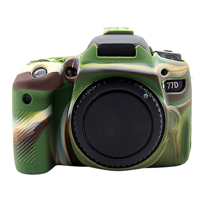 PULUZ Soft Silicone Protective Case for Canon EOS 77D(Camouflage) - Protective Case by PULUZ | Online Shopping South Africa | PMC Jewellery | Buy Now Pay Later Mobicred