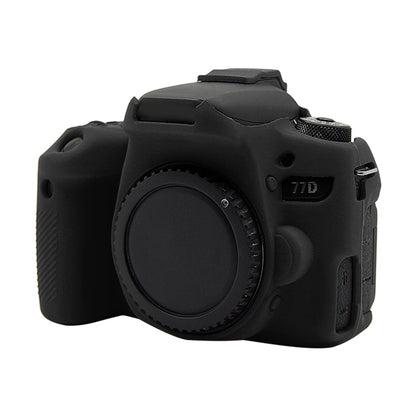 PULUZ Soft Silicone Protective Case for Canon EOS 77D(Black) - Protective Case by PULUZ | Online Shopping South Africa | PMC Jewellery | Buy Now Pay Later Mobicred