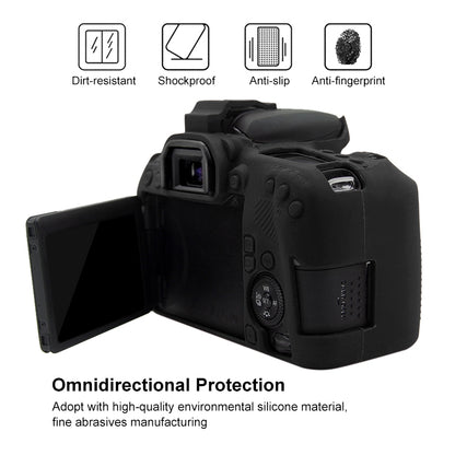 PULUZ Soft Silicone Protective Case for Canon EOS 77D(Black) - Protective Case by PULUZ | Online Shopping South Africa | PMC Jewellery | Buy Now Pay Later Mobicred