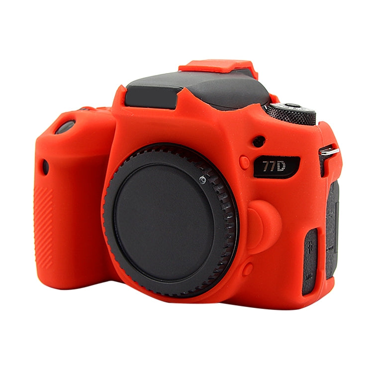 PULUZ Soft Silicone Protective Case for Canon EOS 77D(Red) - free shipping - PMC TechLife - Order now!