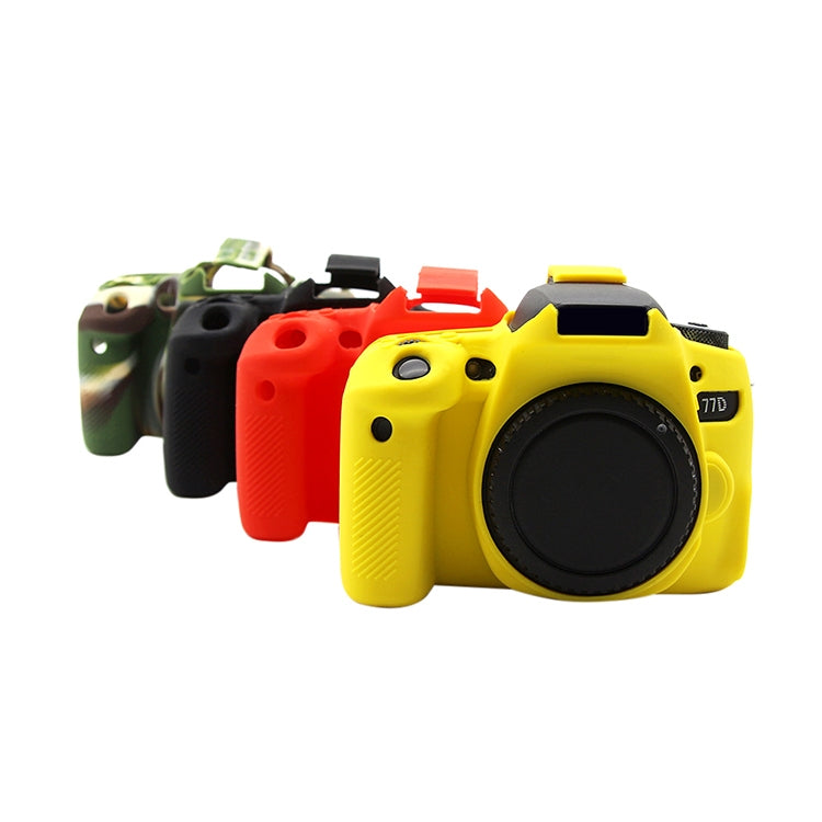 PULUZ Soft Silicone Protective Case for Canon EOS 77D(Red) - Protective Case by PULUZ | Online Shopping South Africa | PMC Jewellery | Buy Now Pay Later Mobicred