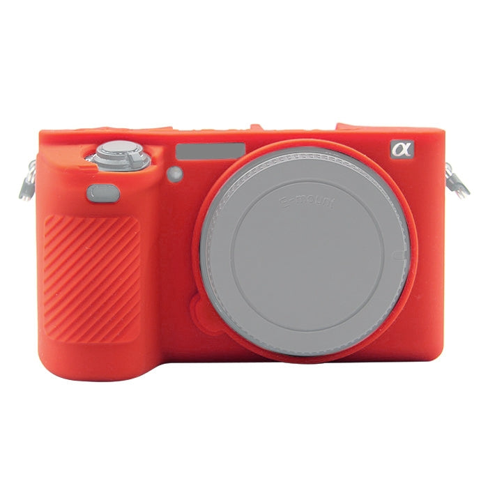 PULUZ Soft Silicone Protective Case for Sony ILCE-6500(Red) - free shipping - PMC TechLife - Order now!