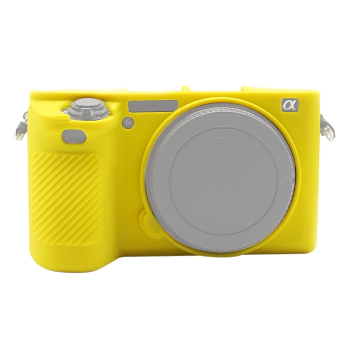 PULUZ Soft Silicone Protective Case for Sony ILCE-6500(Yellow) - free shipping - PMC TechLife - Order now!
