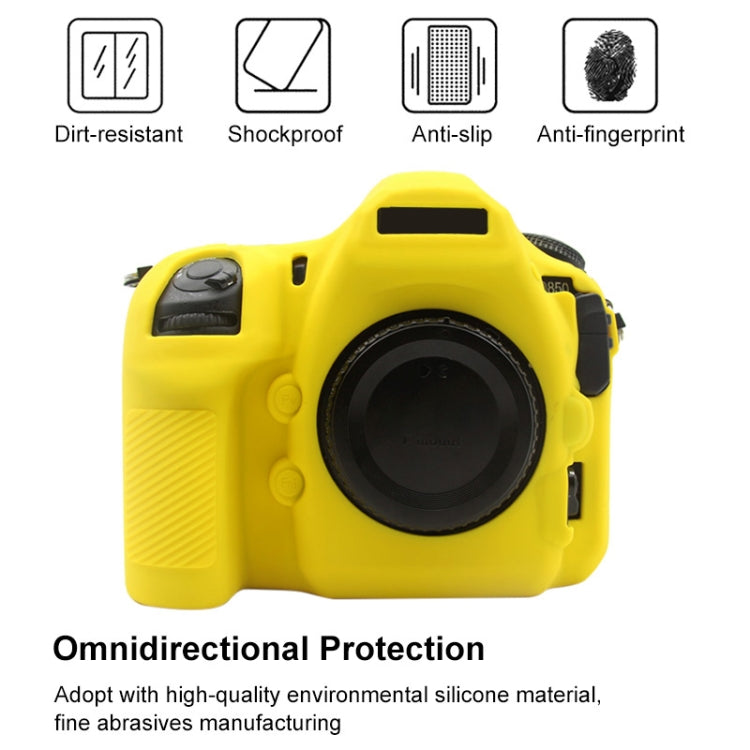 PULUZ Soft Silicone Protective Case for Nikon D850(Yellow) - Protective Case by PULUZ | Online Shopping South Africa | PMC TechLife | Buy Now Pay Later Mobicred