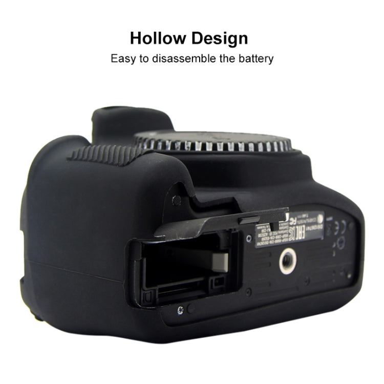 PULUZ Soft Silicone Protective Case for Canon EOS 1300D / 1500D(Black) - Protective Case by PULUZ | Online Shopping South Africa | PMC TechLife | Buy Now Pay Later Mobicred