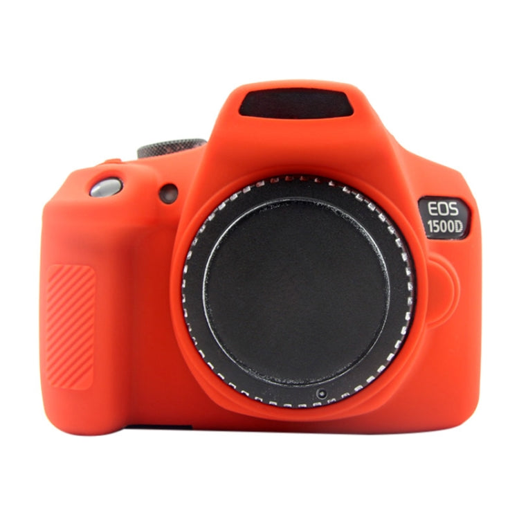 PULUZ Soft Silicone Protective Case for Canon EOS 1300D / 1500D(Red) - Protective Case by PULUZ | Online Shopping South Africa | PMC Jewellery | Buy Now Pay Later Mobicred