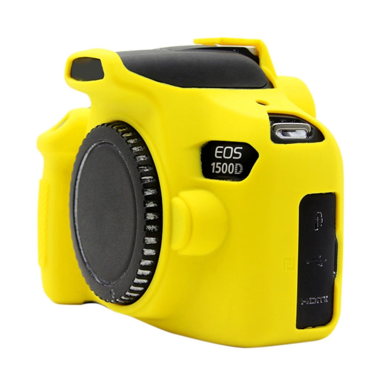 PULUZ Soft Silicone Protective Case for Canon EOS 1300D / 1500D(Yellow) - Protective Case by PULUZ | Online Shopping South Africa | PMC Jewellery | Buy Now Pay Later Mobicred