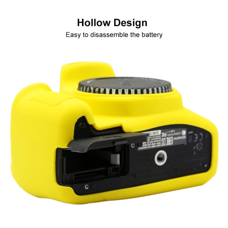 PULUZ Soft Silicone Protective Case for Canon EOS 1300D / 1500D(Yellow) - Protective Case by PULUZ | Online Shopping South Africa | PMC TechLife | Buy Now Pay Later Mobicred