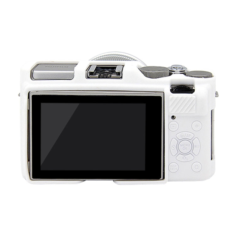 PULUZ Soft Silicone Protective Case for FUJIFILM X-A3 / X-A10(White) - Protective Case by PULUZ | Online Shopping South Africa | PMC Jewellery | Buy Now Pay Later Mobicred