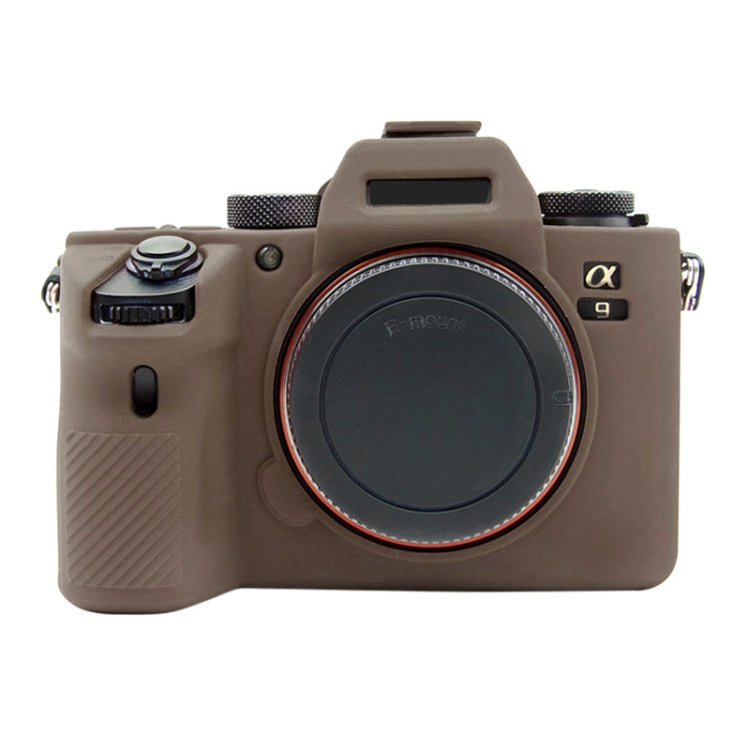 PULUZ Soft Silicone Protective Case for Sony A9 (ILCE-9) / A7 III/ A7R  III(Coffee) - Protective Case by PULUZ | Online Shopping South Africa | PMC TechLife | Buy Now Pay Later Mobicred