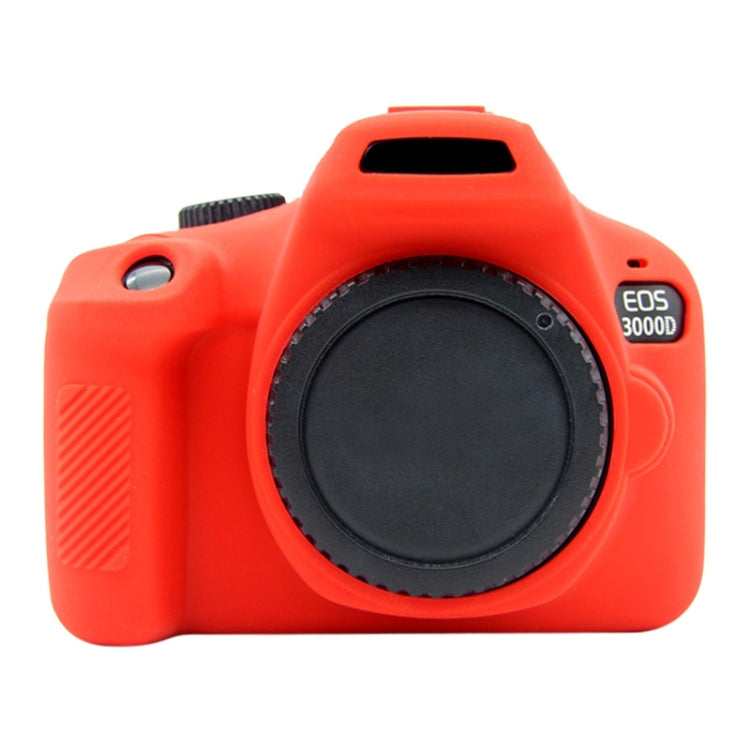 PULUZ Soft Silicone Protective Case for Canon EOS 3000D / 4000D(Red) - Protective Case by PULUZ | Online Shopping South Africa | PMC Jewellery | Buy Now Pay Later Mobicred