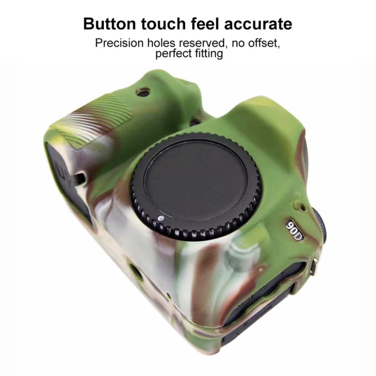 PULUZ Soft Silicone Protective Case for Canon EOS 90D (Camouflage) - free shipping - PMC TechLife - Order now!