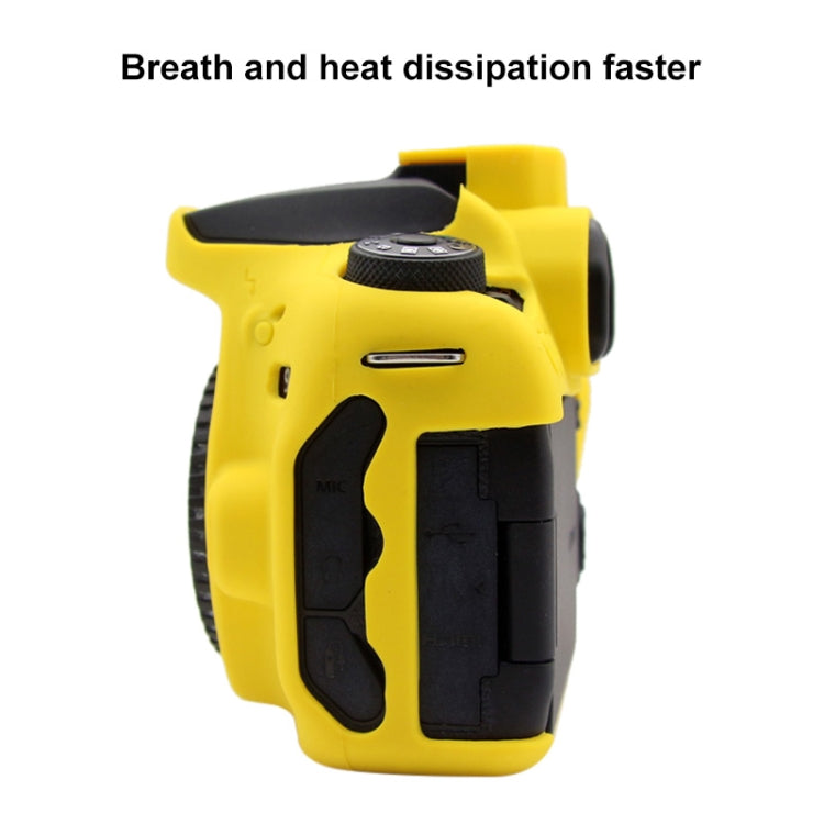PULUZ Soft Silicone Protective Case for Canon EOS 90D(Yellow) - free shipping - PMC TechLife - Order now!