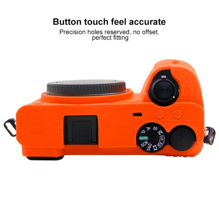 PULUZ Soft Silicone Protective Case for Sony A6600 / ILCE-6600(Orange) - Protective Case by PULUZ | Online Shopping South Africa | PMC Jewellery | Buy Now Pay Later Mobicred