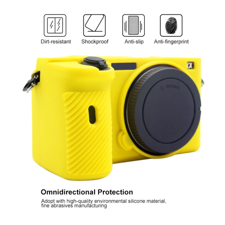 PULUZ Soft Silicone Protective Case for Sony A6600 / ILCE-6600(Yellow) - Protective Case by PULUZ | Online Shopping South Africa | PMC TechLife | Buy Now Pay Later Mobicred