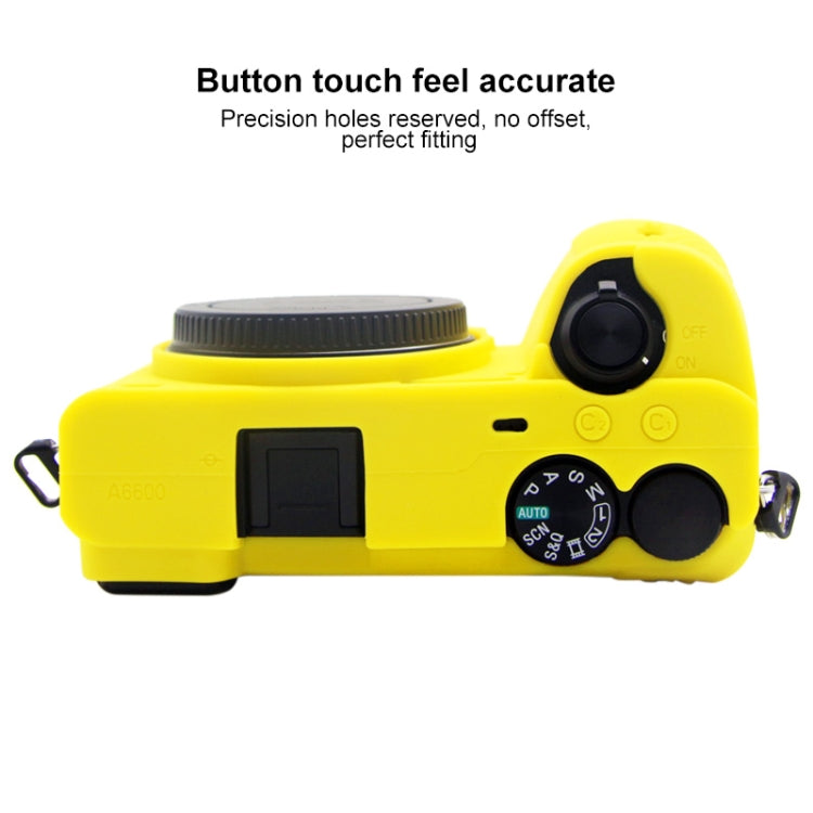 PULUZ Soft Silicone Protective Case for Sony A6600 / ILCE-6600(Yellow) - Protective Case by PULUZ | Online Shopping South Africa | PMC TechLife | Buy Now Pay Later Mobicred