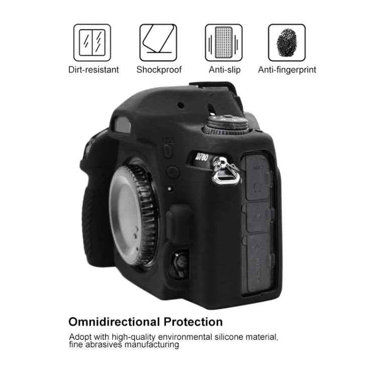 PULUZ Soft Silicone Protective Case for Nikon D780(Black) - free shipping - PMC TechLife - Order now!