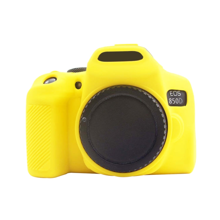 PULUZ Soft Silicone Protective Case for Canon EOS 850D(Yellow) - Protective Case by PULUZ | Online Shopping South Africa | PMC Jewellery | Buy Now Pay Later Mobicred