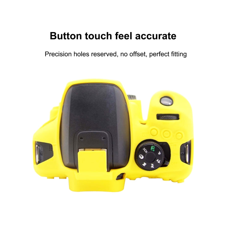 PULUZ Soft Silicone Protective Case for Canon EOS 850D(Yellow) - Protective Case by PULUZ | Online Shopping South Africa | PMC Jewellery | Buy Now Pay Later Mobicred