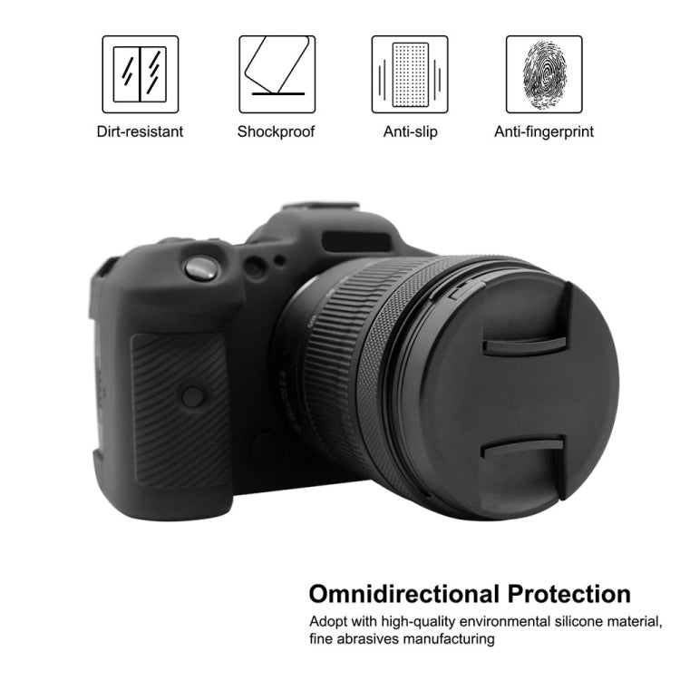 PULUZ Soft Silicone Protective Case for Canon EOS R5(Black) - Protective Case by PULUZ | Online Shopping South Africa | PMC Jewellery | Buy Now Pay Later Mobicred