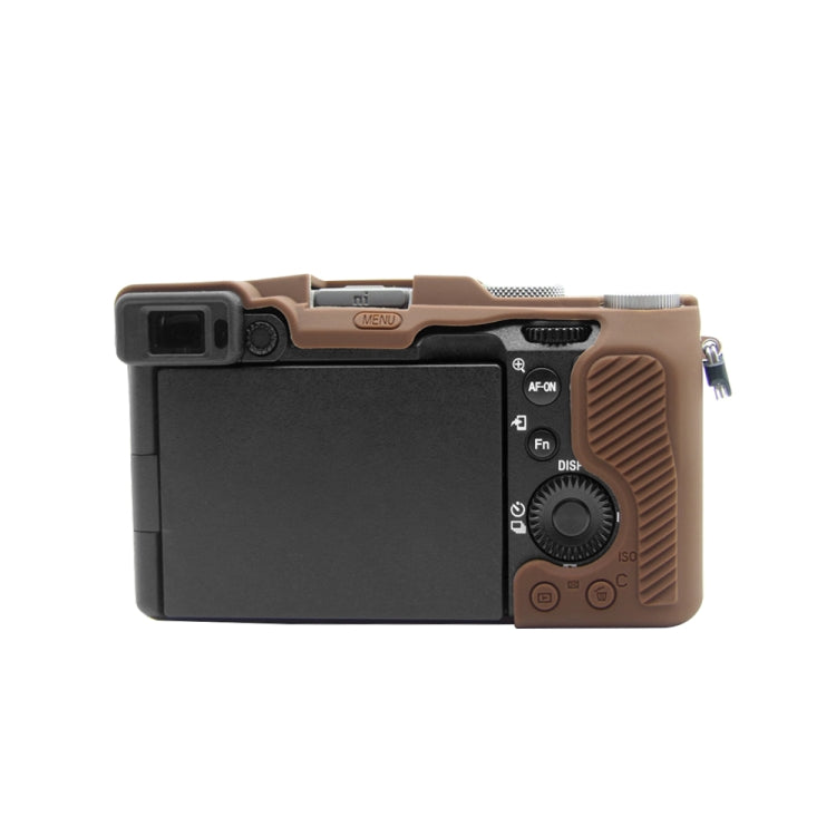 PULUZ Soft Silicone Protective Case for Sony A7C / ILCE-7C(Coffee) - Protective Case by PULUZ | Online Shopping South Africa | PMC TechLife | Buy Now Pay Later Mobicred