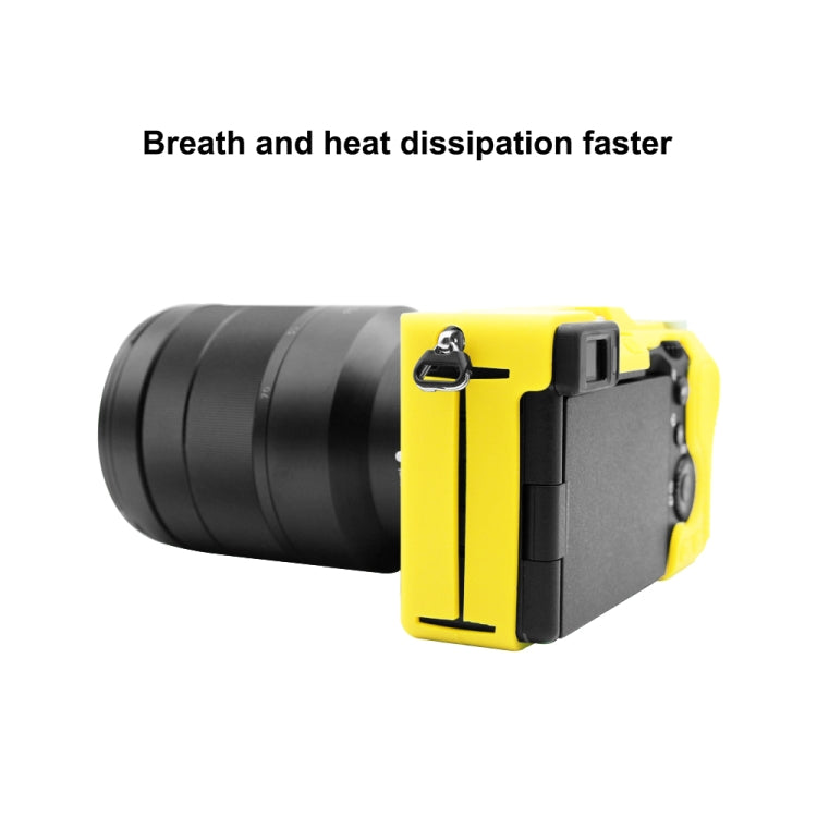 PULUZ Soft Silicone Protective Case for Sony A7C / ILCE-7C(Yellow) - Protective Case by PULUZ | Online Shopping South Africa | PMC Jewellery | Buy Now Pay Later Mobicred