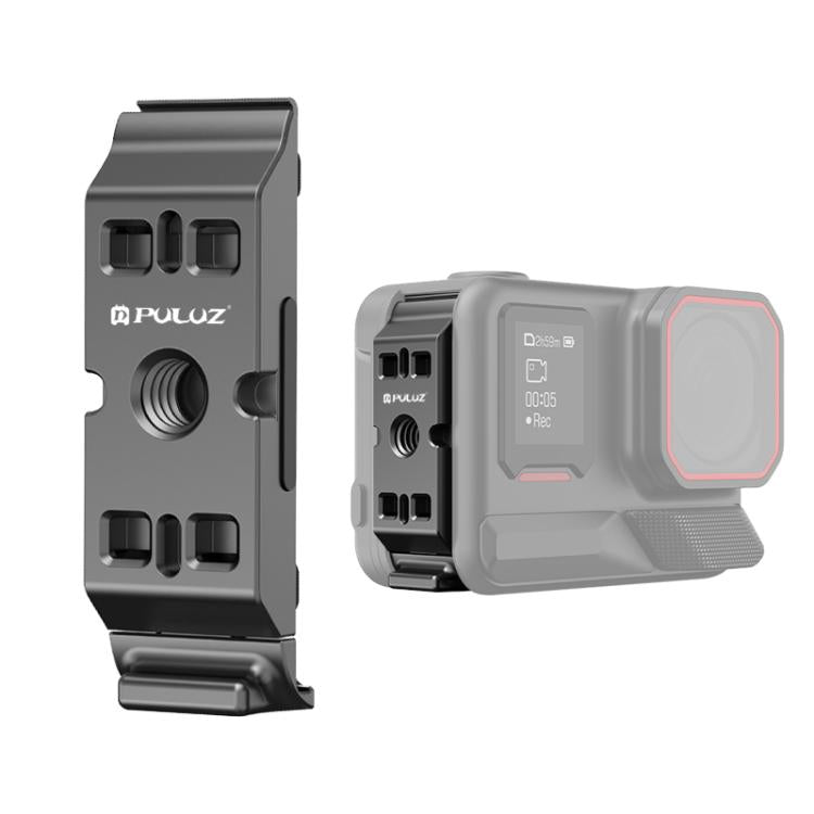 PULUZ ACE / AC Aluminum Alloy Vertical Shooting Magnetic Quick-release Battery Side Interface Cover for Insta360 Ace Pro 2 (Black) - Others by PULUZ | Online Shopping South Africa | PMc TechLife | Buy Now Pay Later Mobicred