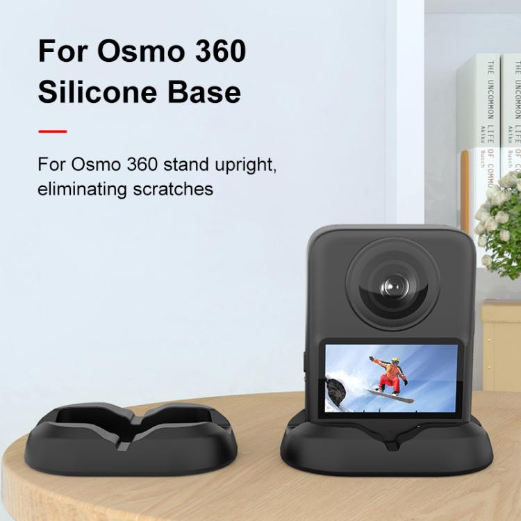 For DJI Osmo 360 PULUZ Desktop Silicone Base Stand (Black) - free shipping - PMC TechLife - Order now!