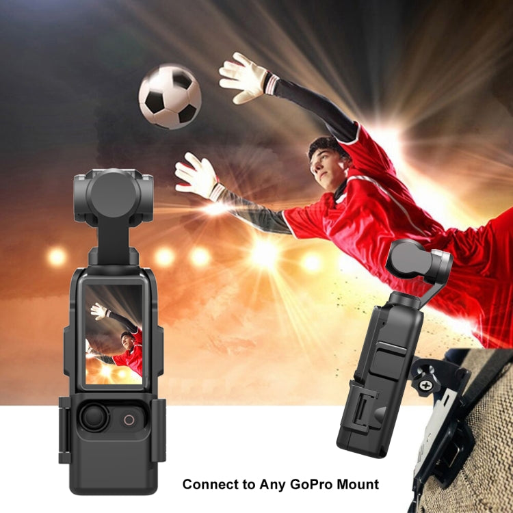 For DJI OSMO Pocket 3 PULUZ Protection Frame Expansion Adapter Bracket (Black) - Mount & Holder by PULUZ | Online Shopping South Africa | PMC TechLife | Buy Now Pay Later Mobicred