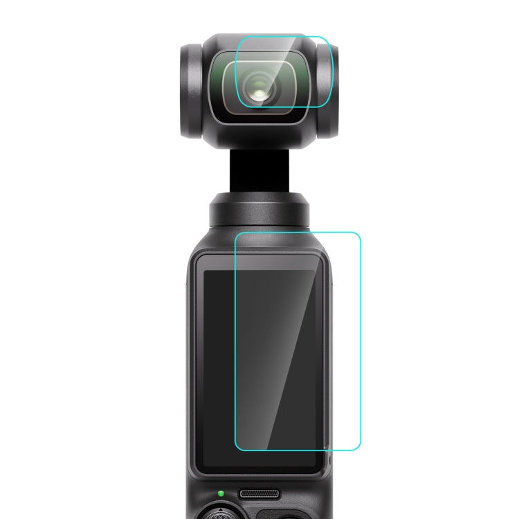 For DJI OSMO Pocket 3 PULUZ 9H 2.5D HD Tempered Glass Lens Protector + Screen Film (Transparent) - Protective Film & Stickers by PULUZ | Online Shopping South Africa | PMC Jewellery | Buy Now Pay Later Mobicred