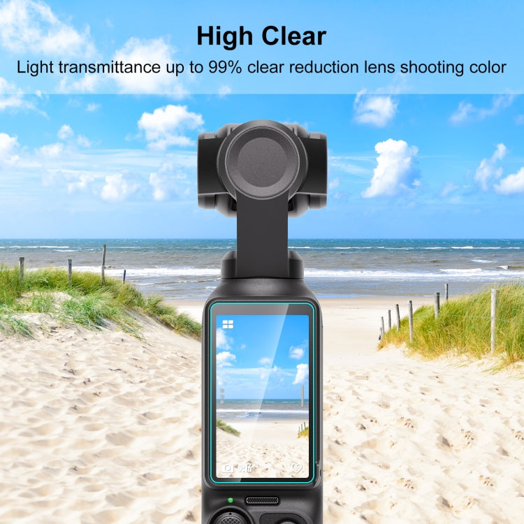 For DJI OSMO Pocket 3 PULUZ 9H 2.5D HD Tempered Glass Lens Protector + Screen Film (Transparent) - Protective Film & Stickers by PULUZ | Online Shopping South Africa | PMC Jewellery | Buy Now Pay Later Mobicred