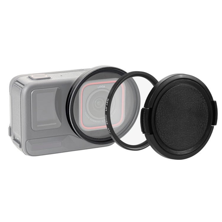 For Insta360 Ace Pro PULUZ 52mm UV Lens Filter Adapter Ring with Lens Cover (Black) - Len Accessories by PULUZ | Online Shopping South Africa | PMC Jewellery | Buy Now Pay Later Mobicred